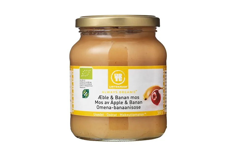 Compotes with apple & banana økologisk - 360 gram