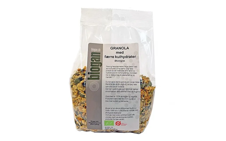 Granola Med Færre Kulhydrater Økologisk - 400 Gram
