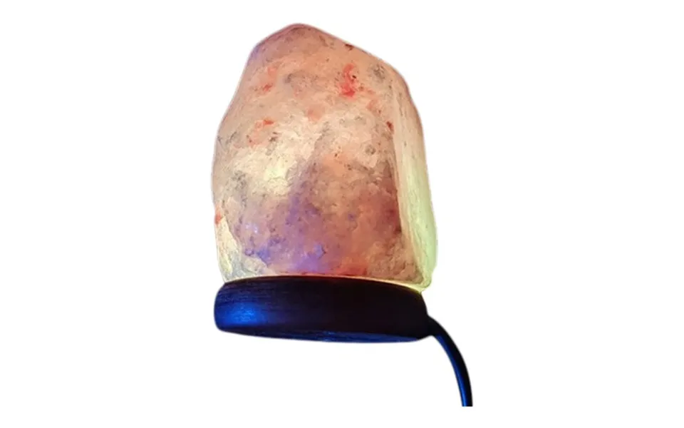 Himalaya Salt Lampe Pink Usb Med Skiftende Farver 500-1000g - 1 Styk