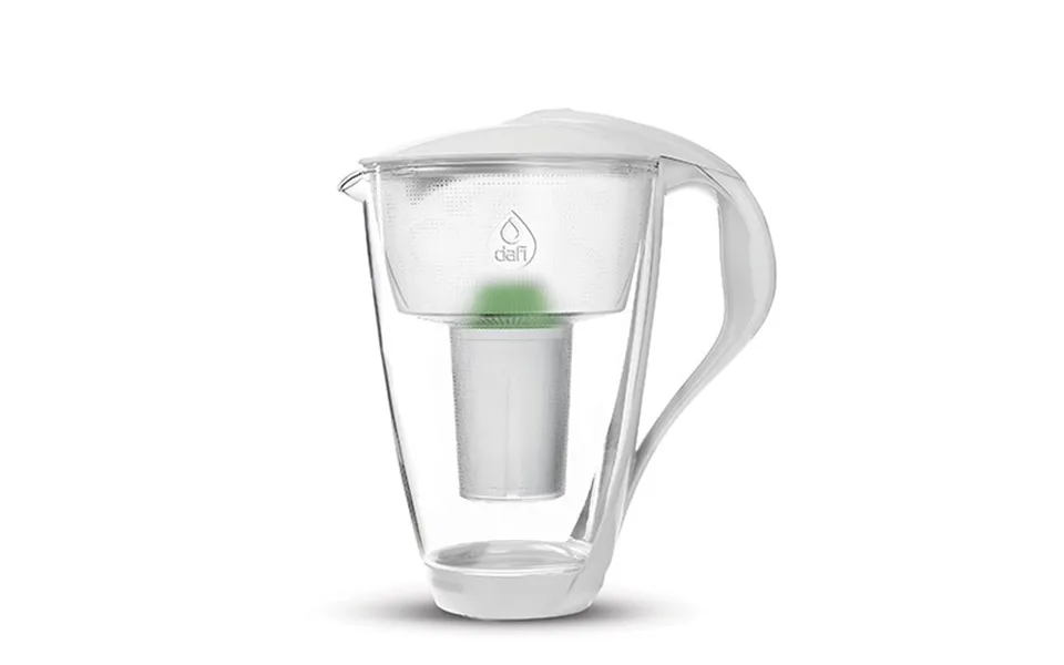 Jug 2,0 l glass white with alkaline filter - 1 paragraph.