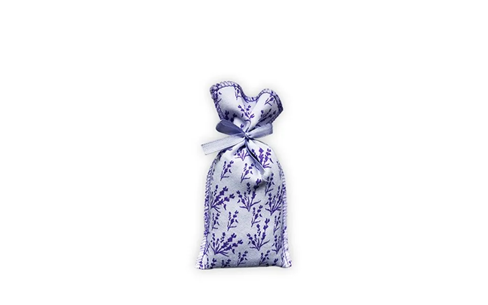 Lavender bag, white m. Lavendelprint - 18 gram