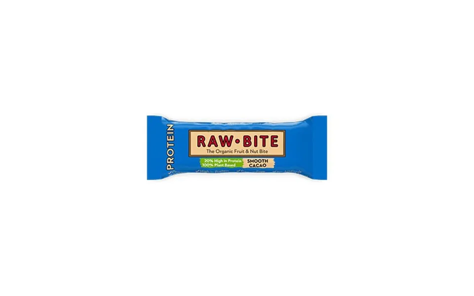 Rawbite Protein Smooth Cacao Økologisk - 45 Gram