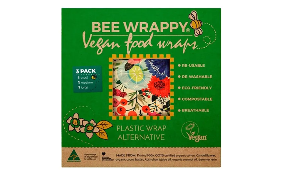 Vegan food wraps 4 pak - 1 package