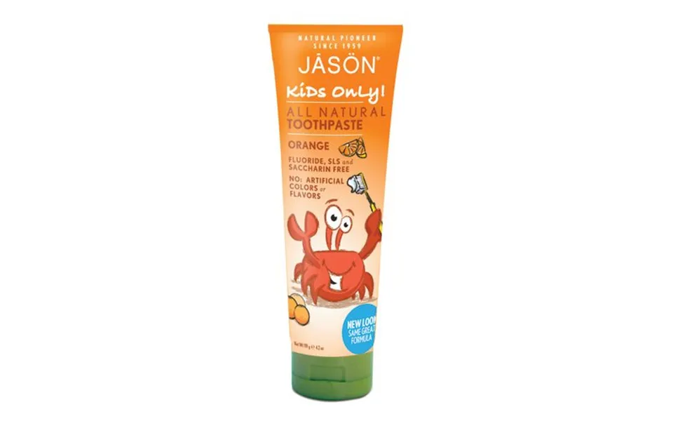 Jason flourfri toothpaste to children appelsinsmag - 119 g.