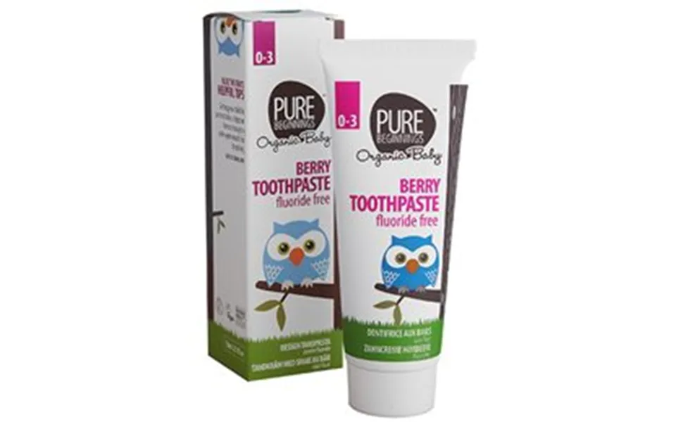 Puree beginnings children toothpaste raspberry flavor u.Flour 0-3 år - 75 ml