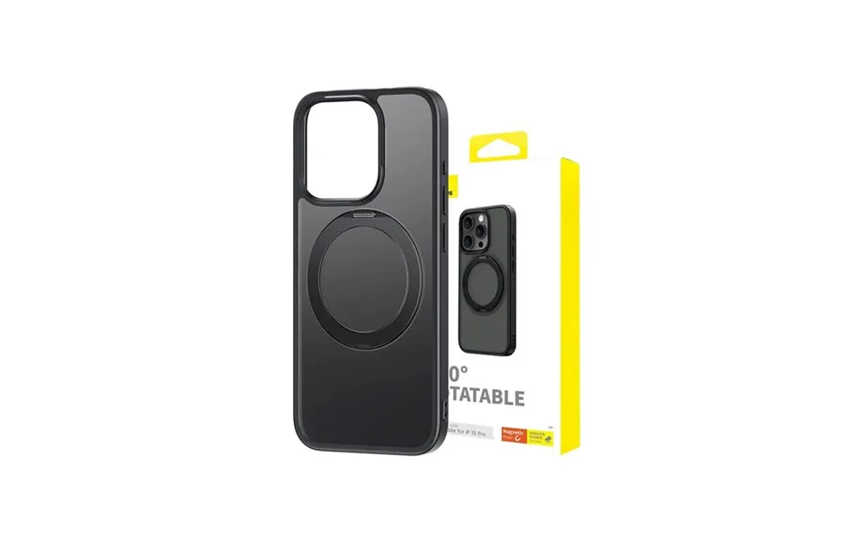 Baseus Magnetic Phone Case For Iphone 15 Pro Cyberloop Series Black