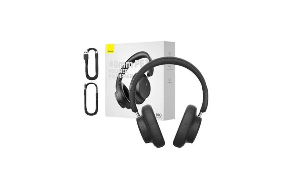 Baseus wireless headphones bowie d03 - black
