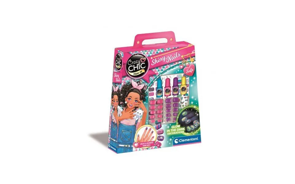 Clementoni crazy chic nails glow in thé dark