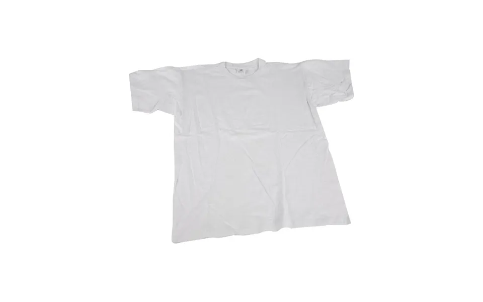 Creativ company t-shirt white with round neck cotton size p