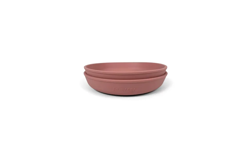 Filibabba silicone plate 2-pack rose