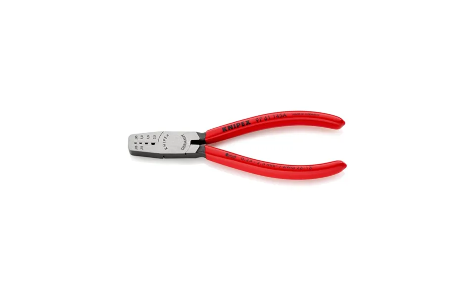 Knipex crimping tool to ferrules upholstered with plastic 145 mm