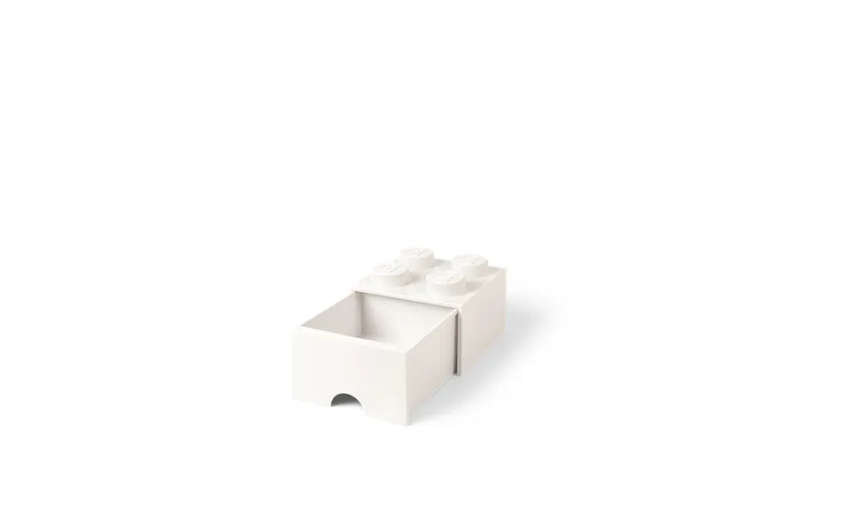 Lego Opbevaringskasse 4 Med Skuffe - Hvid
