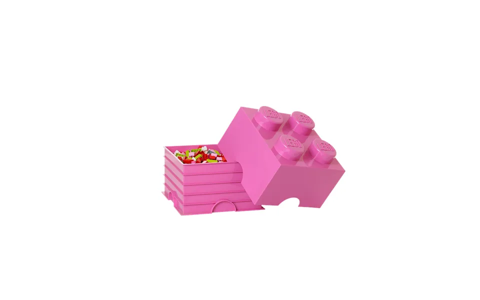 Lego storage box 4 - pink