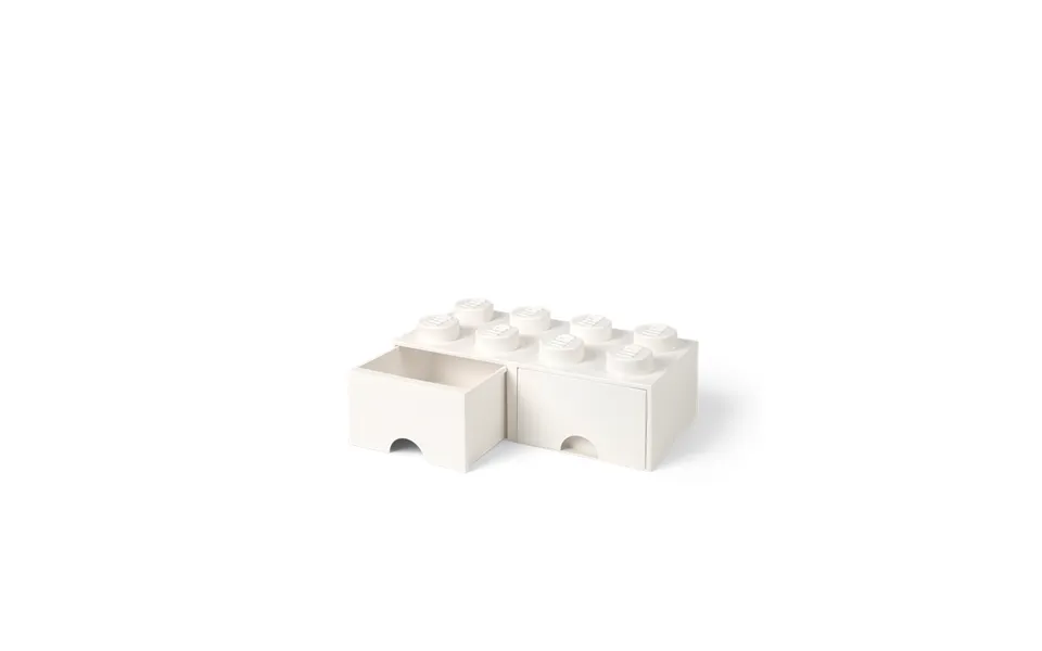 Lego Opbevaringskasse 8 Med Skuffer - Hvid
