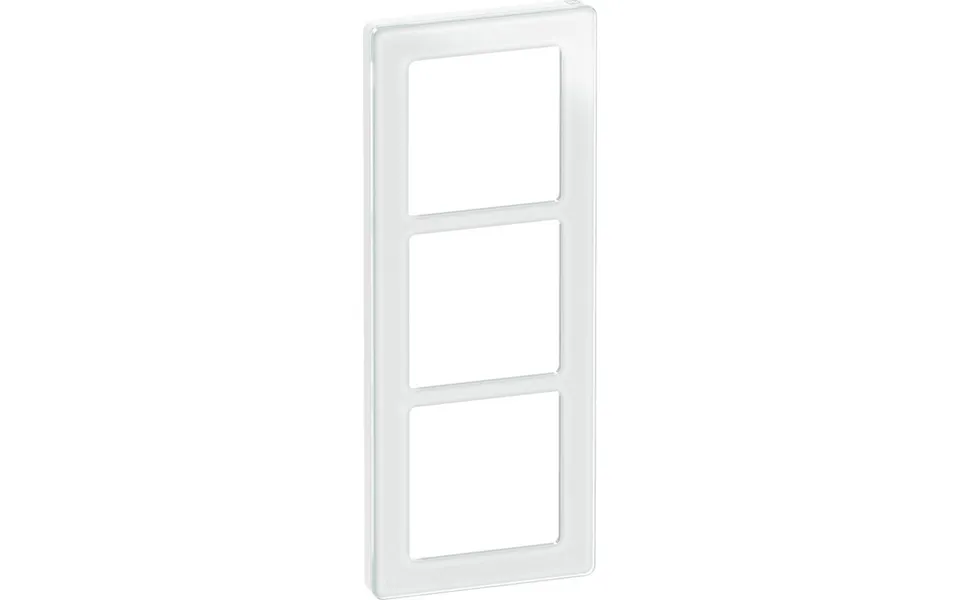 Lk fugue puree 66 design frame 3x1 module - white glass