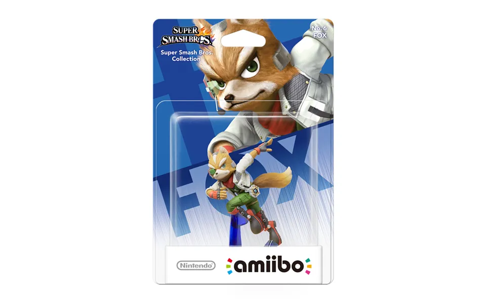 Nintendo Amiibo No. 6 Fox Mccloud Super Smash Bros. Collection