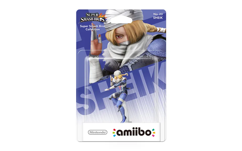 Nintendo amiibo sheik no. 23 Super smash bros. Series - accessories lining game console