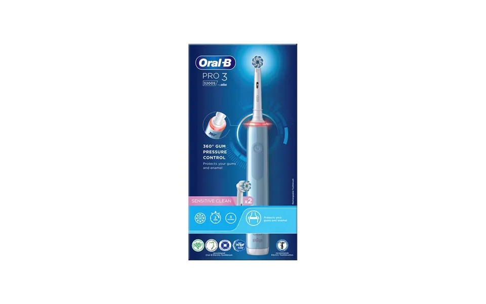 Oral-b electric toothbrush pro 3 3200s - blå