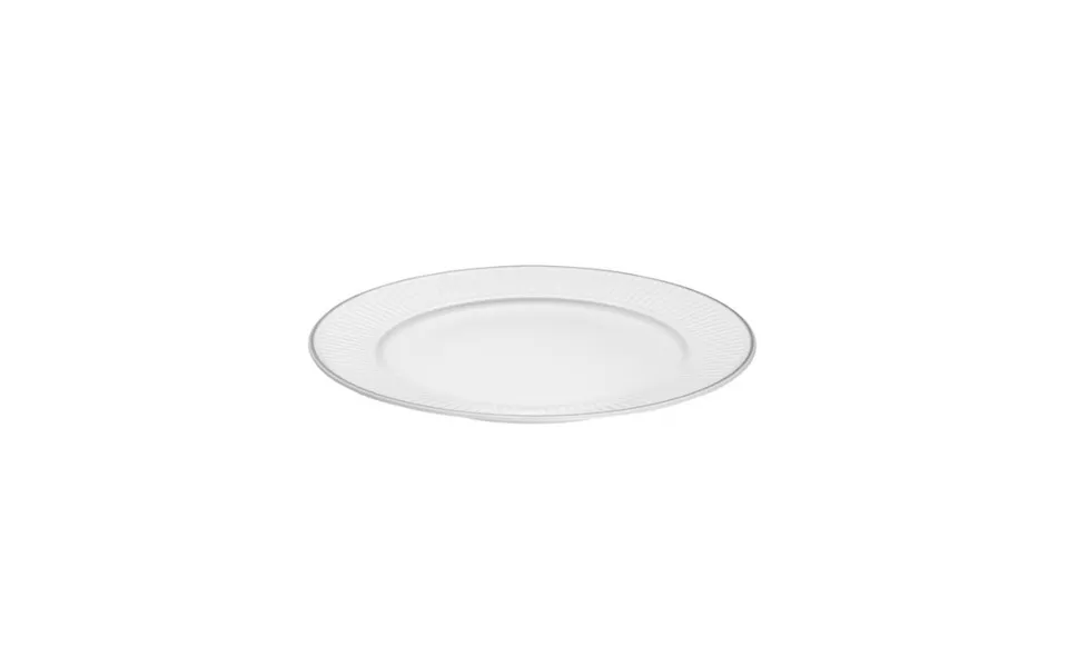 Pillivuyt plate flat vienne pleated 28 cm white platinum
