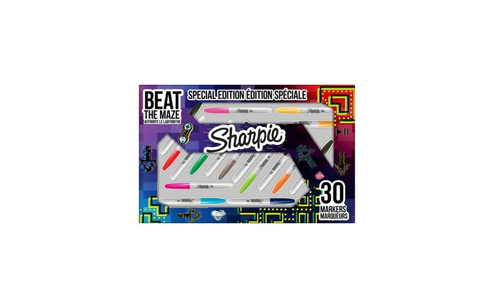 Sharpie permanent fields set special edition beat thé maze - package 1,0mm tip special edition colors 30 paragraph pens