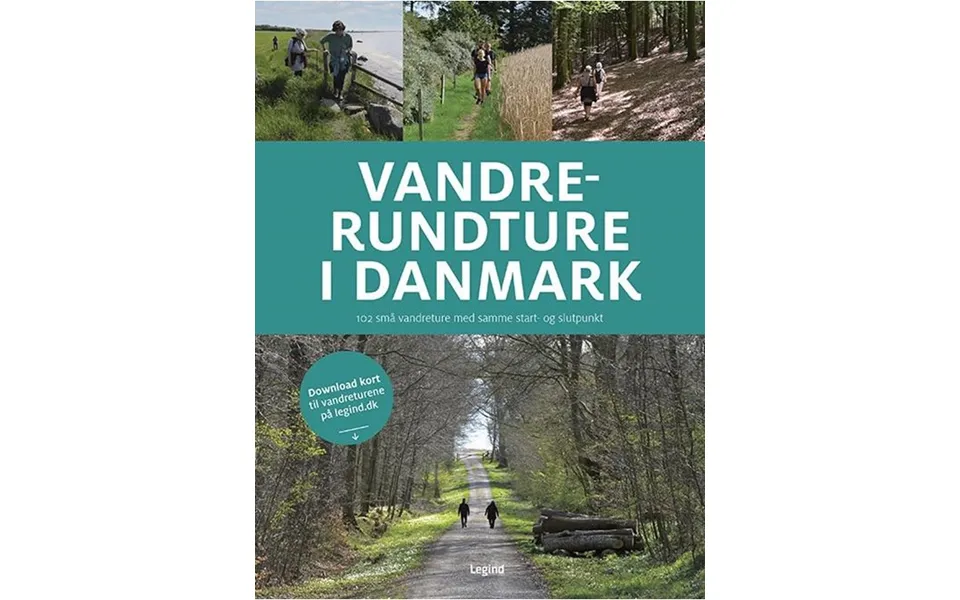 Vandrerundture in denmark - travel book