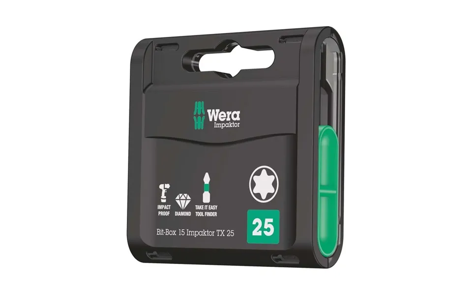 Wera Bit-box 15 Impaktor Tx 25 - 15 Dele