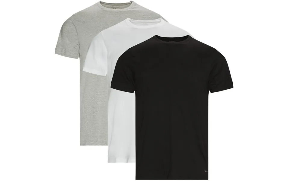 Calvin Klein 3-pak Crewneck T-shirts Sort Hvid Grå