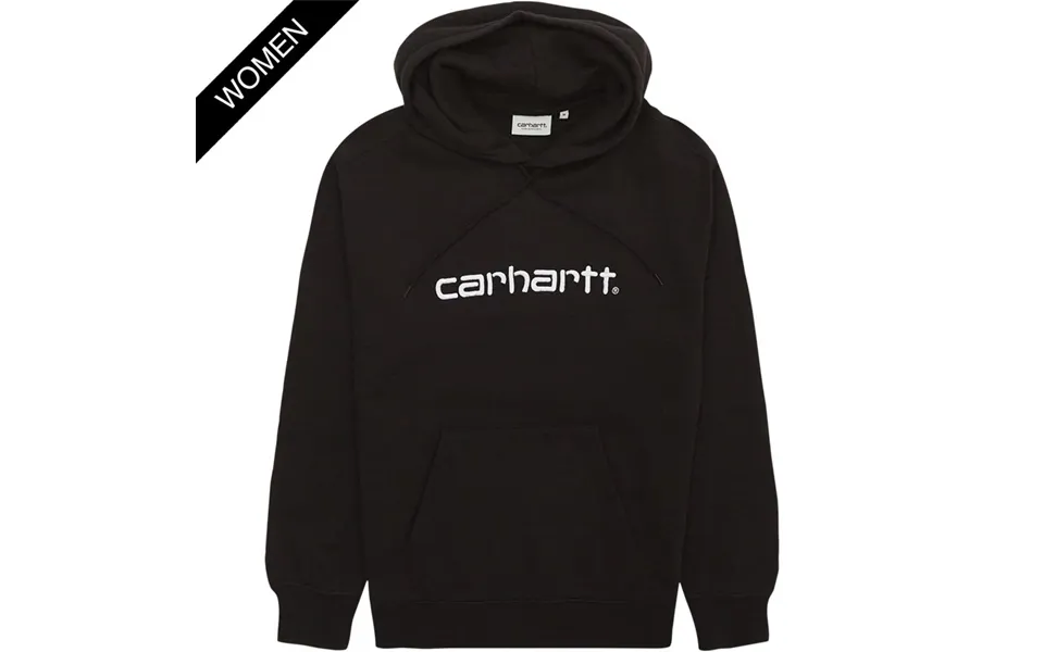 Carhartt women w hooded carhartt sweatshirt i032695 black
