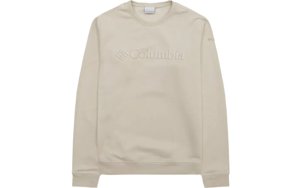 Columbia m columbia logo fleece crew sand