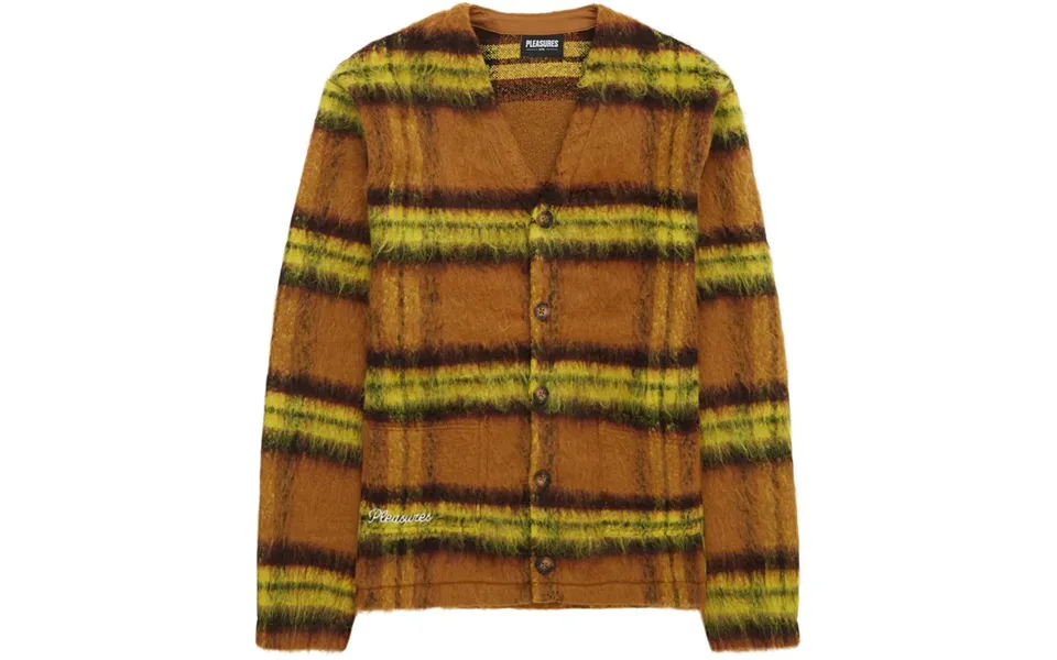 Pleasures Now Fortune Knit Cardigan Yellow