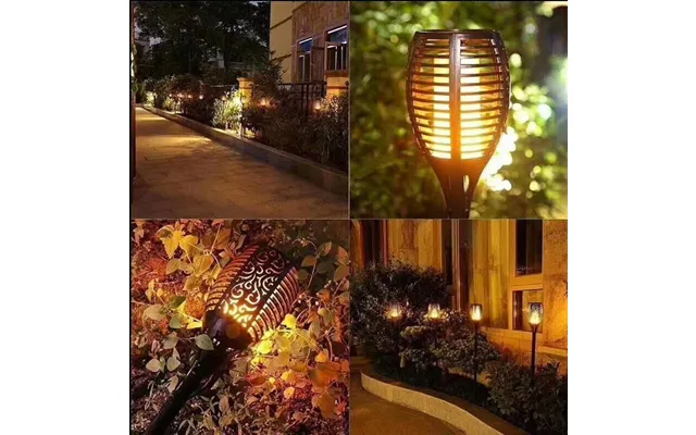 2 Paragraph. Flaming Part Torches On Spears With Solar Cells To Garden 78 Cm product image