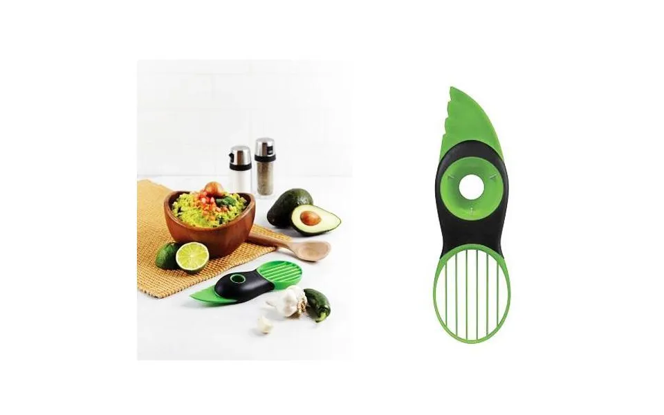 Avocado Skærer 3-i-1 Skalkniv - Udkerner Og Deler