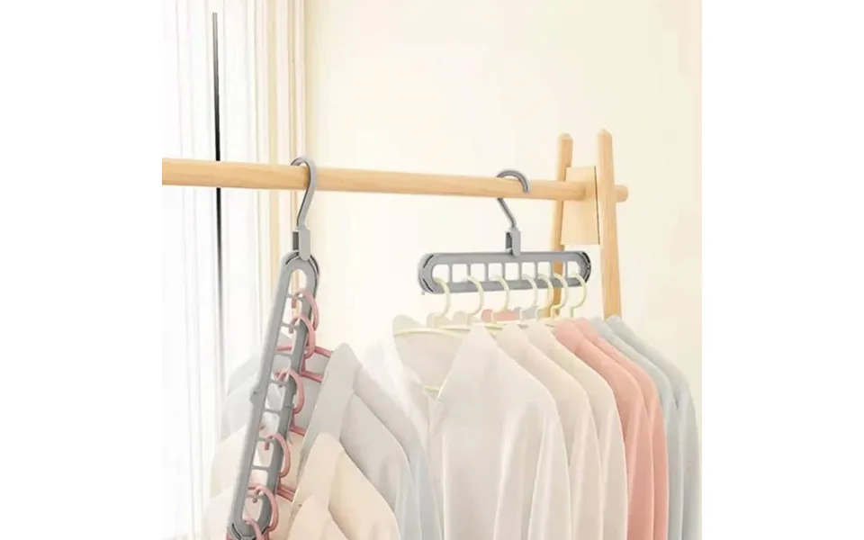 Hanger organizer to 9 garments - gray -