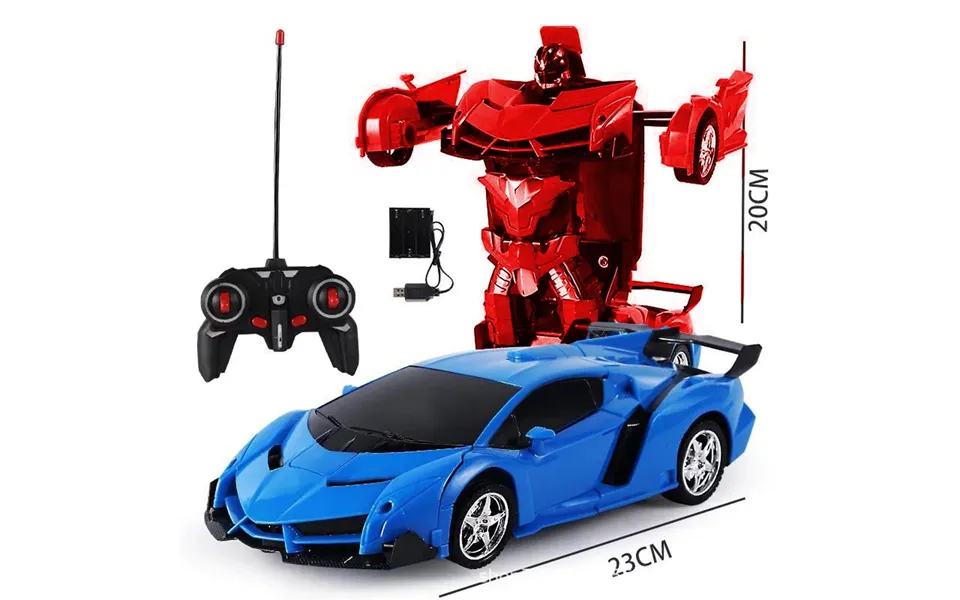 Remote transformer car with audio and video lighting effects