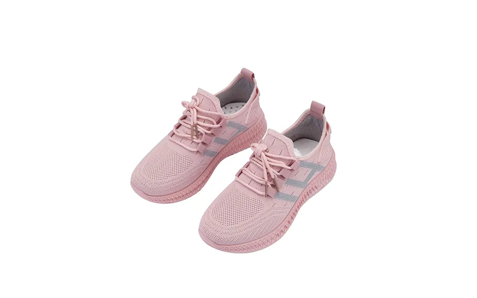Løbesko Sneakers Til Kvinder, Åndbare Og Med Optimal Støddæmpning - Pink -