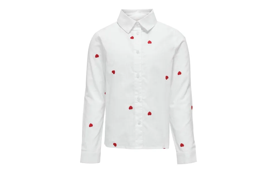Only kids shirt with hearts lina bright white