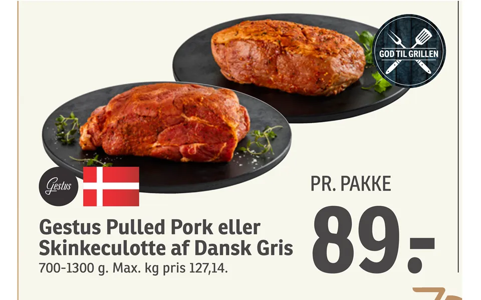 Gestus Pulled Pork Eller Skinkeculotte Af Dansk Gris
