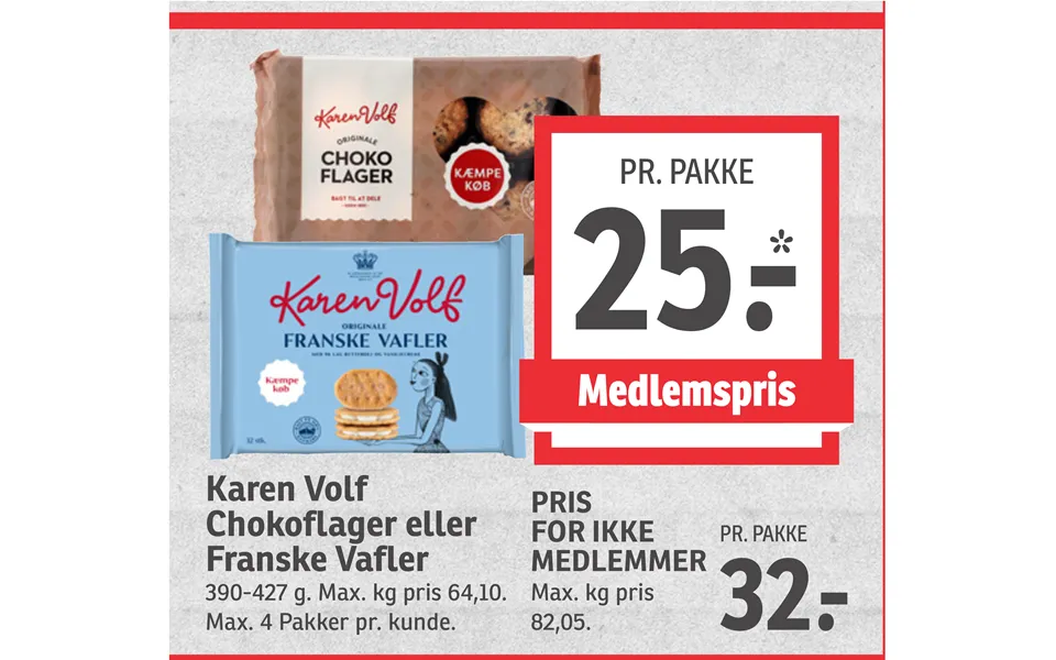 Karen volf chokoflager or french waffles