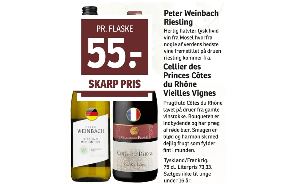Peter Weinbach Riesling Cellier Des Princes Côtes Du Rhône Vieilles Vignes