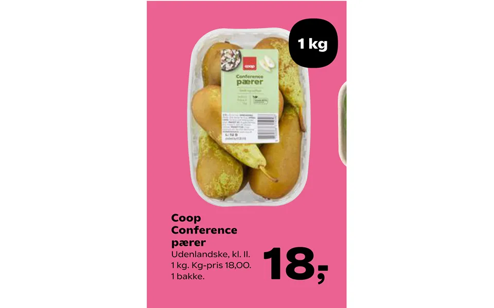 Coop conference pears