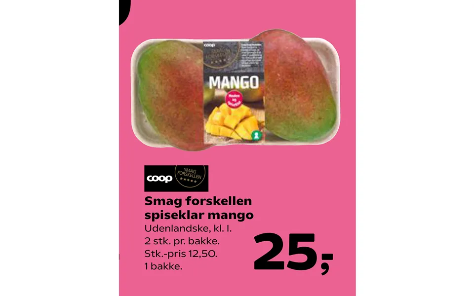 Smag Forskellen Spiseklar Mango