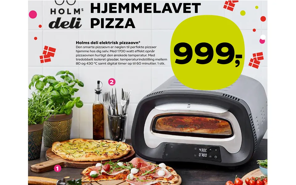 Holm deli electrical pizza oven