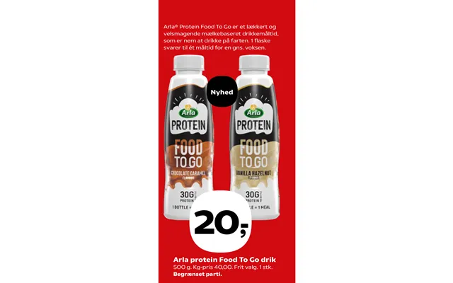 Arla protein food two go beverage product image