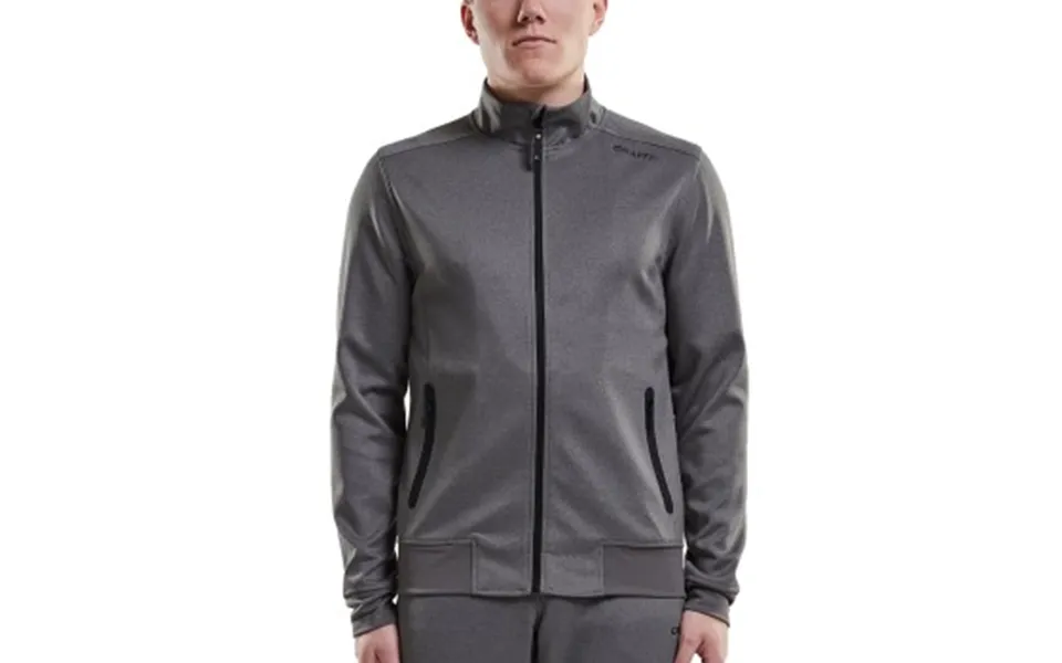 Craft noble zip jacket but dark gray polyester medium lord