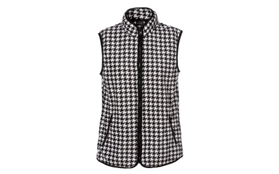 Trophic houndstooth west black polyester large lady