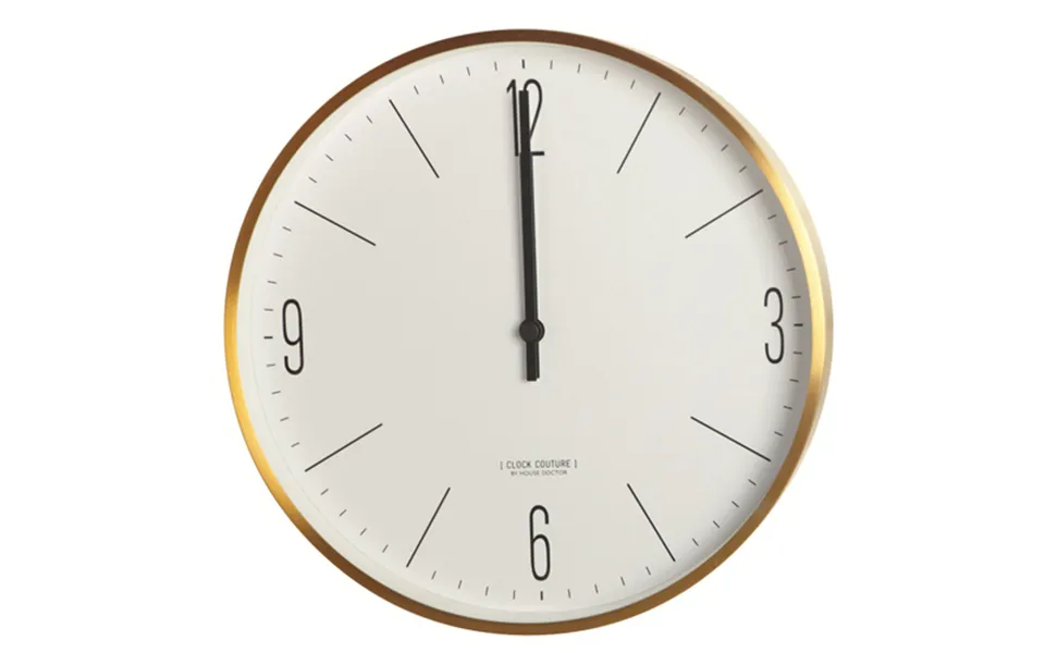 House Doctor Couture Clock Guld Hvid