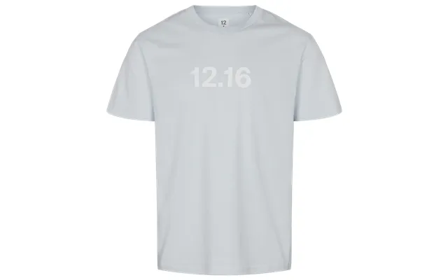 Twelve Sixteen T-shirt 100% Økologisk Bomuld 12.16 Logo Lys Blå - Blue product image