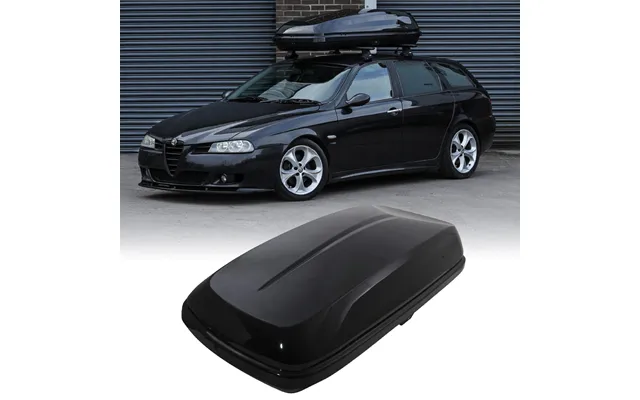 500l Universal Black Car Roof Box
