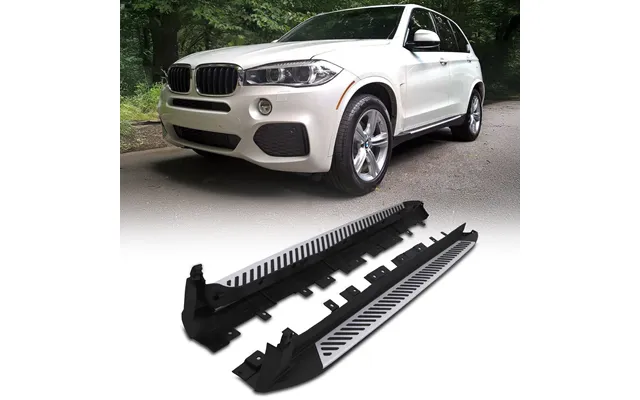 Bmw X4 F26 14-18 Black & Silver Side Steps