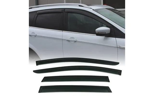 Ford Kuga Mk2 12-16 Black Wind Deflectors